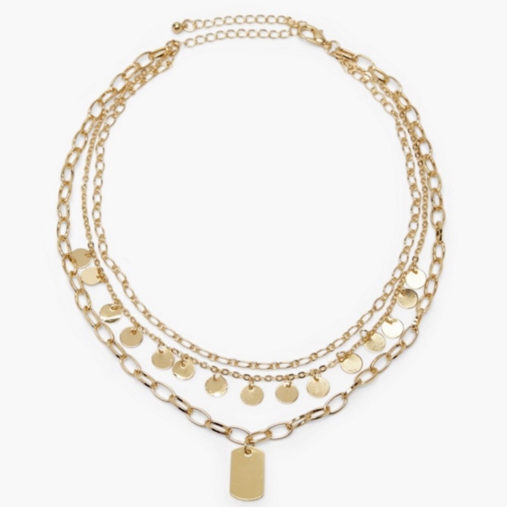 Layered chain necklace